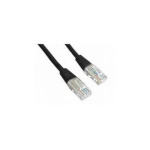 Gembird PP12-0.25M/BK must patch cord cat. 5E molded strain