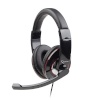 Gembird MHS-001-GW Stereo headset 3.5 mm, Glossy black, Built-in microphone