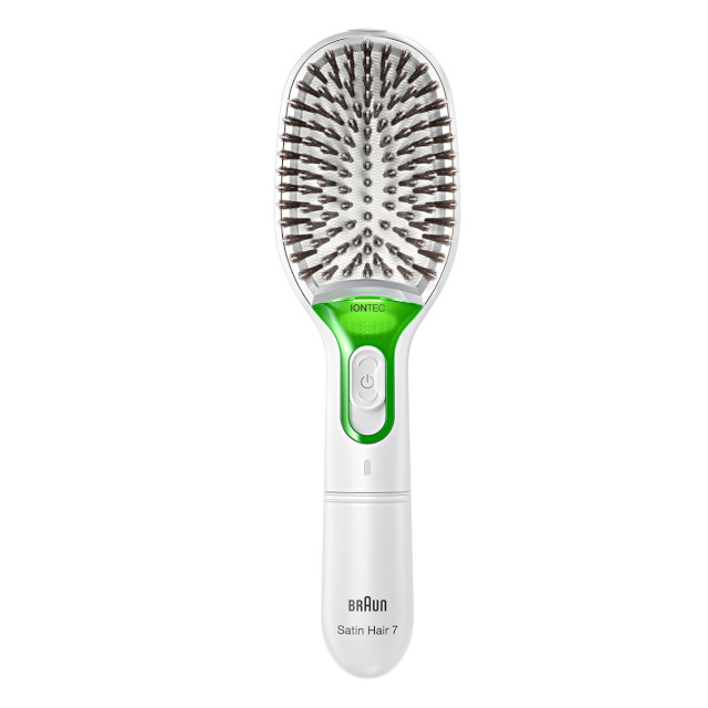 Braun sirgendav juuksehari BR750 Satin Hair 7 Ionic Hair Brush, valge
