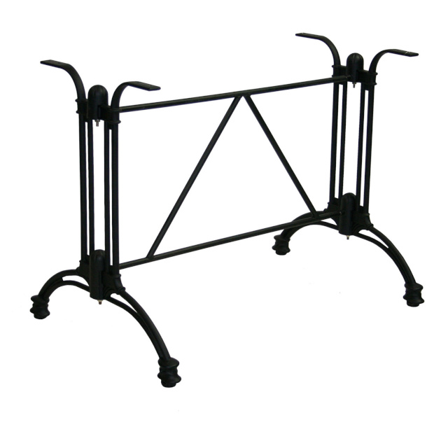 Lauajalg 93x61xH72cm, alumiinium, pulbervärvitud, must