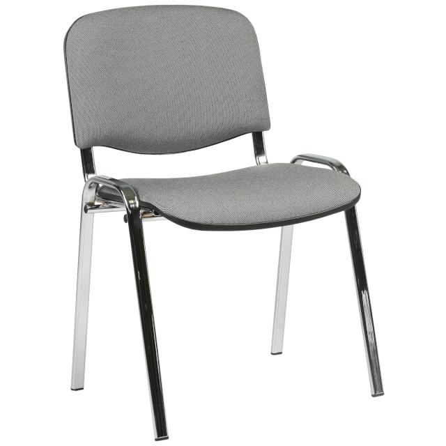 Klienditool ISO 54,5x42,5xH82/47cm, iste: kangas: värvus: hall, raam: kroomitud