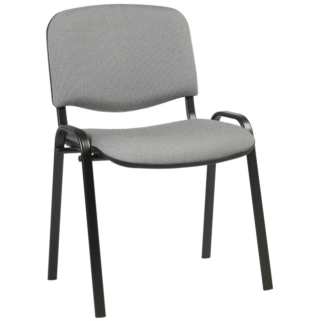 Klienditool ISO 54,5x42,5xH82/47cm, iste: kangas, värvus: hall, raam: must