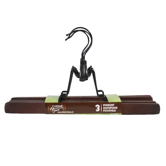 Riidepuud pükstele 3tk/kompl, puit, pruun