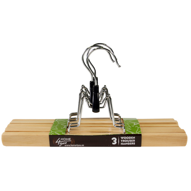 Riidepuud pükstele 3tk/kompl, puit, hele