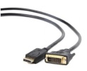 Gembird Adapter cable DVI, DisplayPort, 3 m