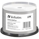 Verbatim toorik 1x50 Verbatim DVD-R 4,7GB 16x valge wide printable NON-ID