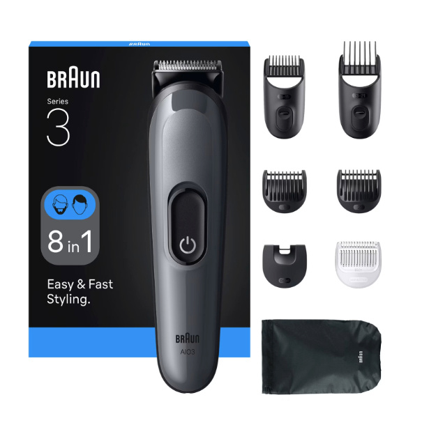 Braun habemepiiraja AIO3540 Series 3 All-in-One Trimmer, hall
