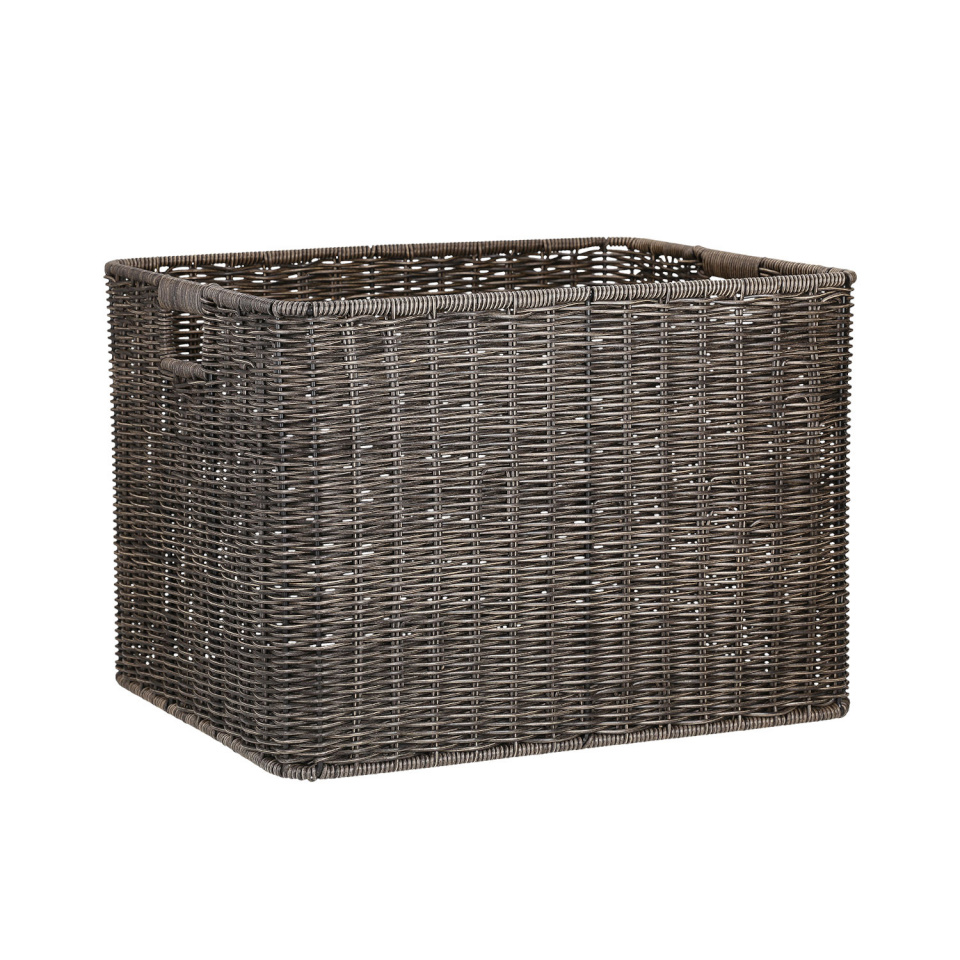 H4Y korv Basile, 42,5x34x30cm, tumepruun