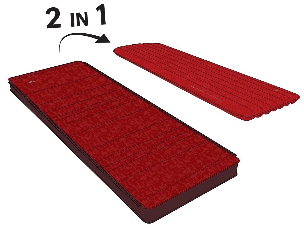 Vaude õhkmadrats Dream Comfort 10 L II, kirsipuu