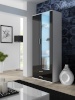 Cama Meble vitriinkapp display cabinet SOHO S6 2D2S valge/must läikega