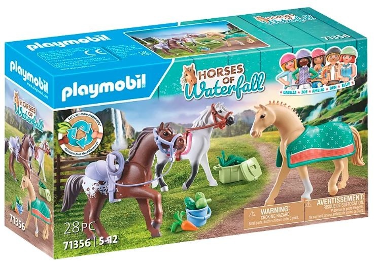 Playmobil klotsid 71356 Horses 71356 3 konie: Morgan, Quarter Horse i Angloar
