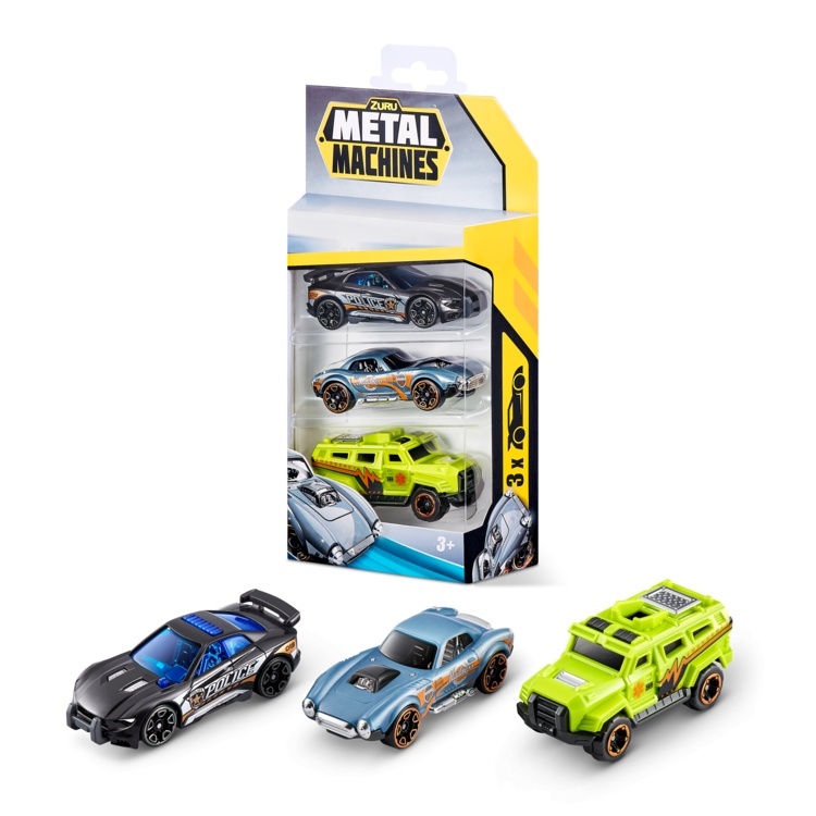 METAL MACHINES 3 autot komplekt, assortii, 6715