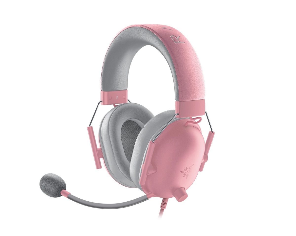 Razer kõrvaklapid Esports Headset BlackShark V2 X Wired, Over-ear, mikrofon, Quartz, 3.5 mm, Noise canceling, roosa