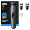 Braun habemepiiraja AIO3500 Series 3 Grooming Set 4in1, must/hall
