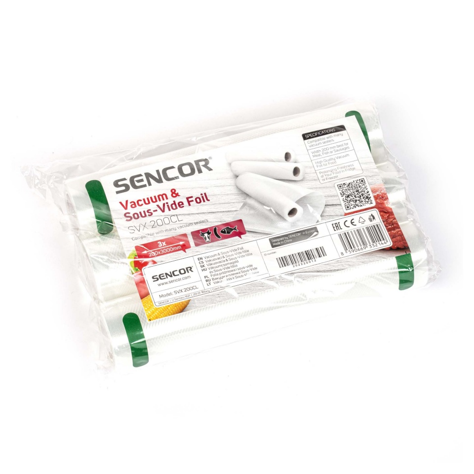 Sencor vaakumpakendaja klierullid 20x300cm, 3 rulli