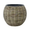 H4Y lillepott WICKER D26xH22cm, helepruun