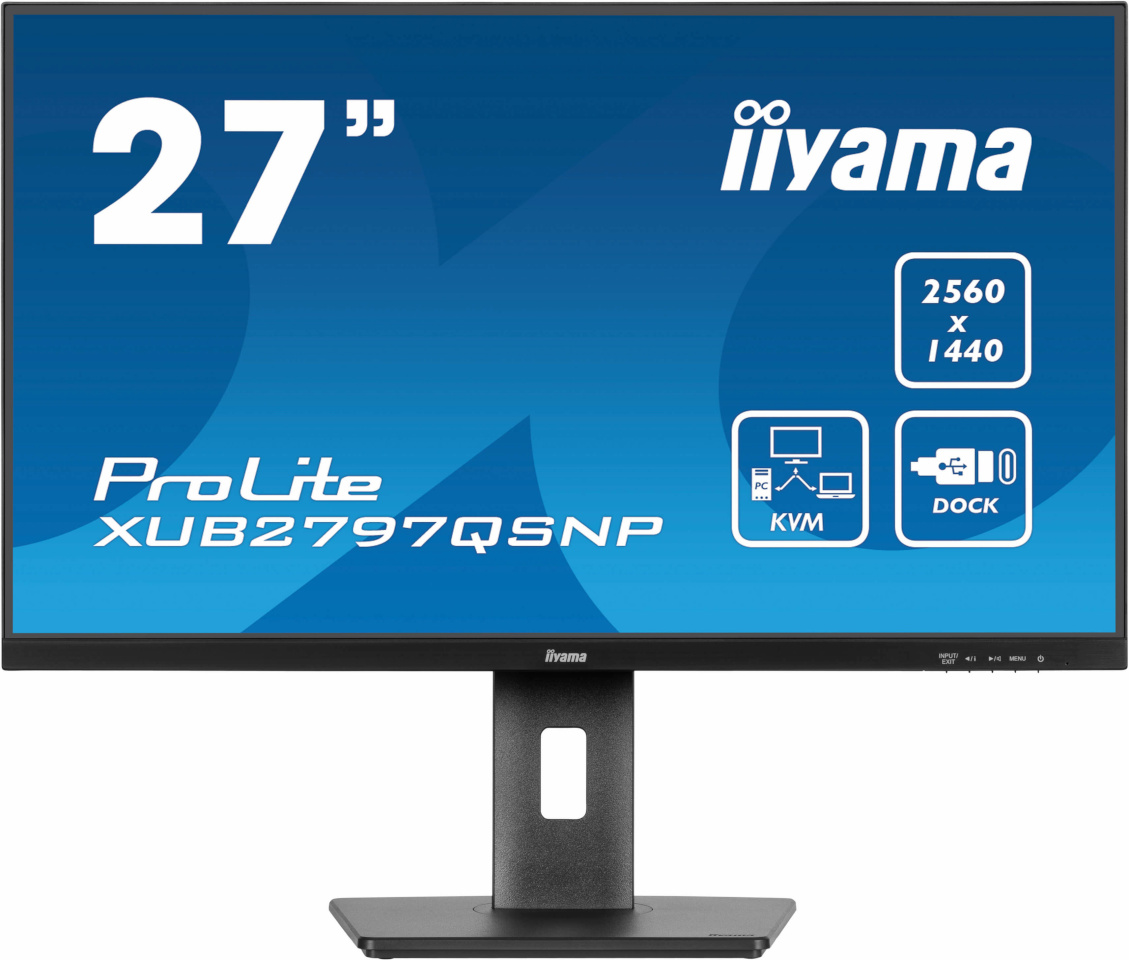 iiyama monitor 68.5cm (27") XUB2797QSNP-B1 16:9 HDMI+DP+USB-C IPS