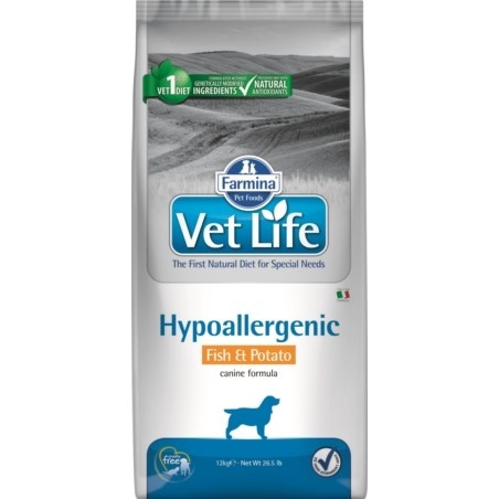 Farmina kuivtoit koerale Vet Life Hypoallergenic Canine Fish & Potatos, 12kg