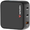 Verbatim laadija Mini GaN Charger 100W mit Display 2xUSB-C +1xA 30239