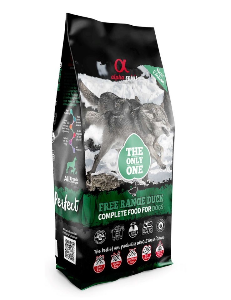 Alpha Spirit kuivtoit koerale Duck - Dry Dog Food- 12kg