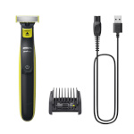 Philips habemepiiraja QP2724/20 OneBlade Face Shaver/Trimmer, must/roheline