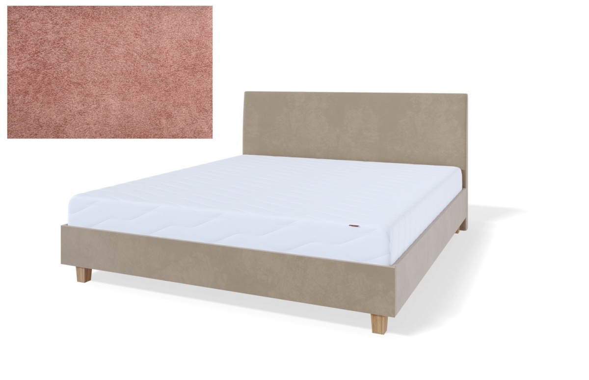 Sleepwell kontinentaalvoodi raam RED MODULAR, 160x200x20cm, HARRISSON Rust roosa