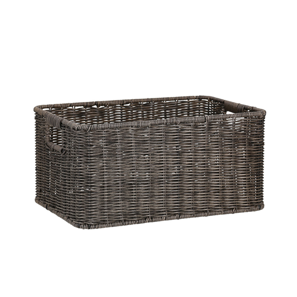 H4Y korv Basile, 33x22x17cm, tumepruun