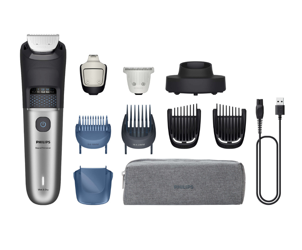 Philips habemepiiraja BT7670/15 Series 7000 Beard Trimmer, hõbedane/must