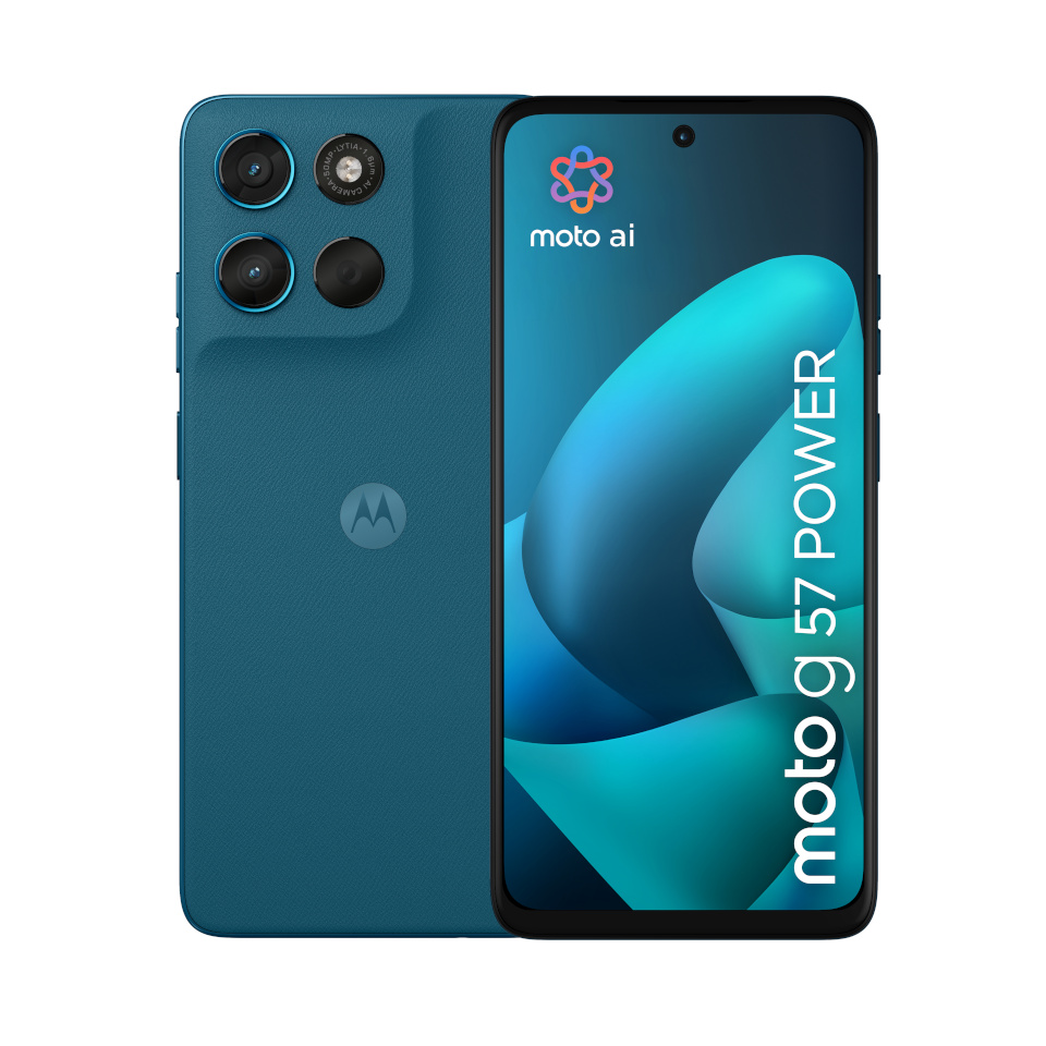 Motorola mobiiltelefon Moto g57 power 17.1cm 6.72" Dual SIM Android 16.0 5G USB Type-C 12GB 256GB 7000mAh sinine