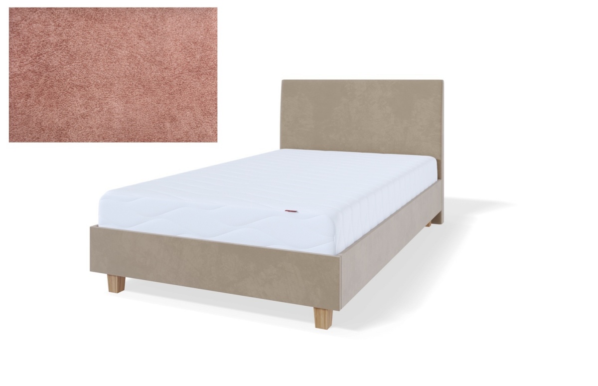 Sleepwell kontinentaalvoodi raam RED MODULAR, 140x200x20cm, HARRISSON Rust roosa