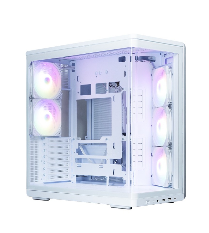 Zalman korpus PC case P60 Mid-Tower 5x ARGB fans valge