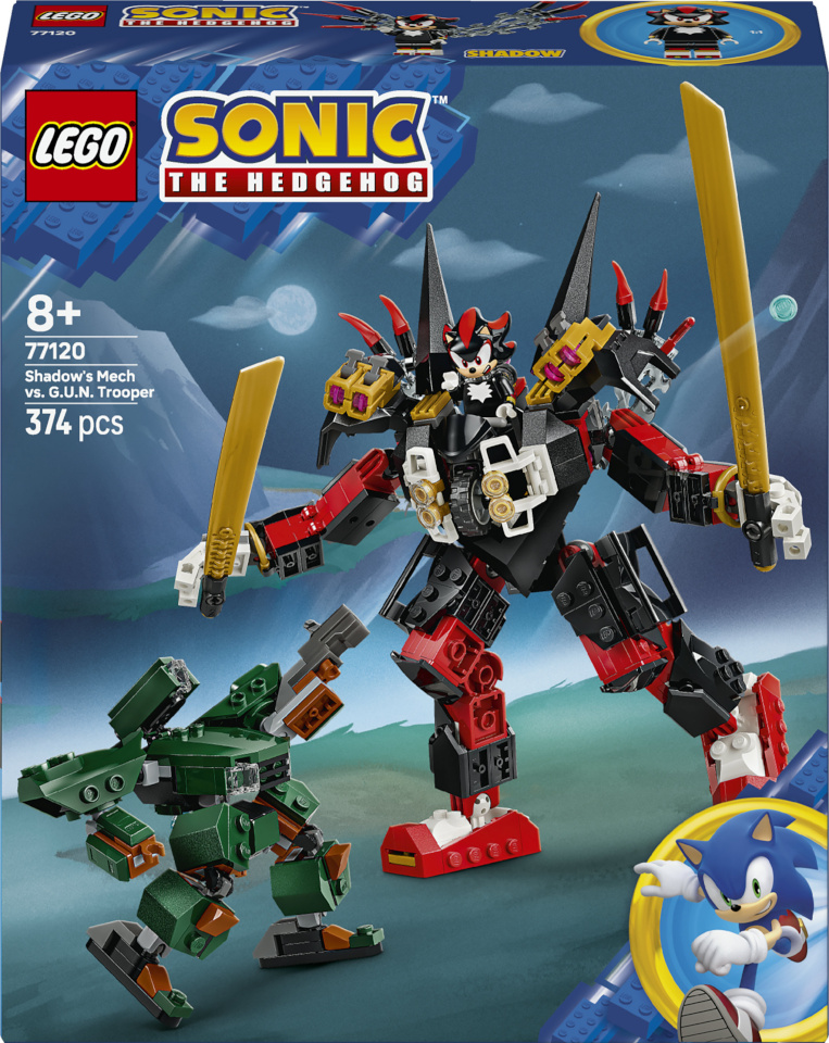 LEGO klotsid Sonic the Hedgehog 77120 - Shadow' robot vs. GUN Trooper
