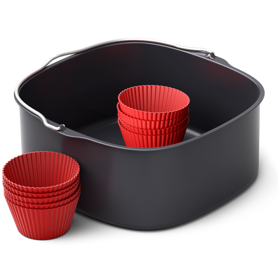 Philips küpsetuskomplekt HD9957/00 XXL Air Fryer Accessory Set, 2,5L, must/punane