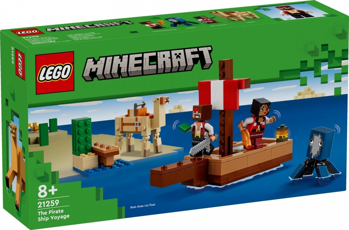 LEGO klotsid 21259 Minecraft Die Piratenschiffreise