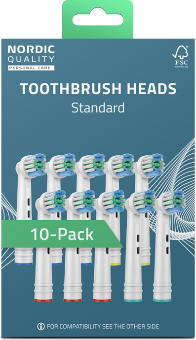 Nordic lisaharjad Quality Brush Heads, 10tk
