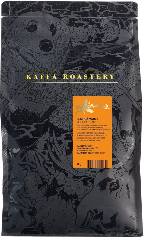 Kaffa Roastery kohvioad Lempeä Voima, 1kg