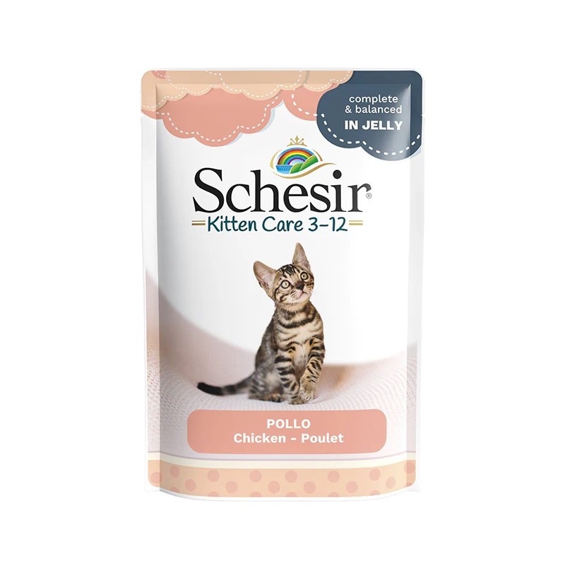 Agras Pet Foods kassitoit Schesir Chicken Fillets in Jelly, 85g