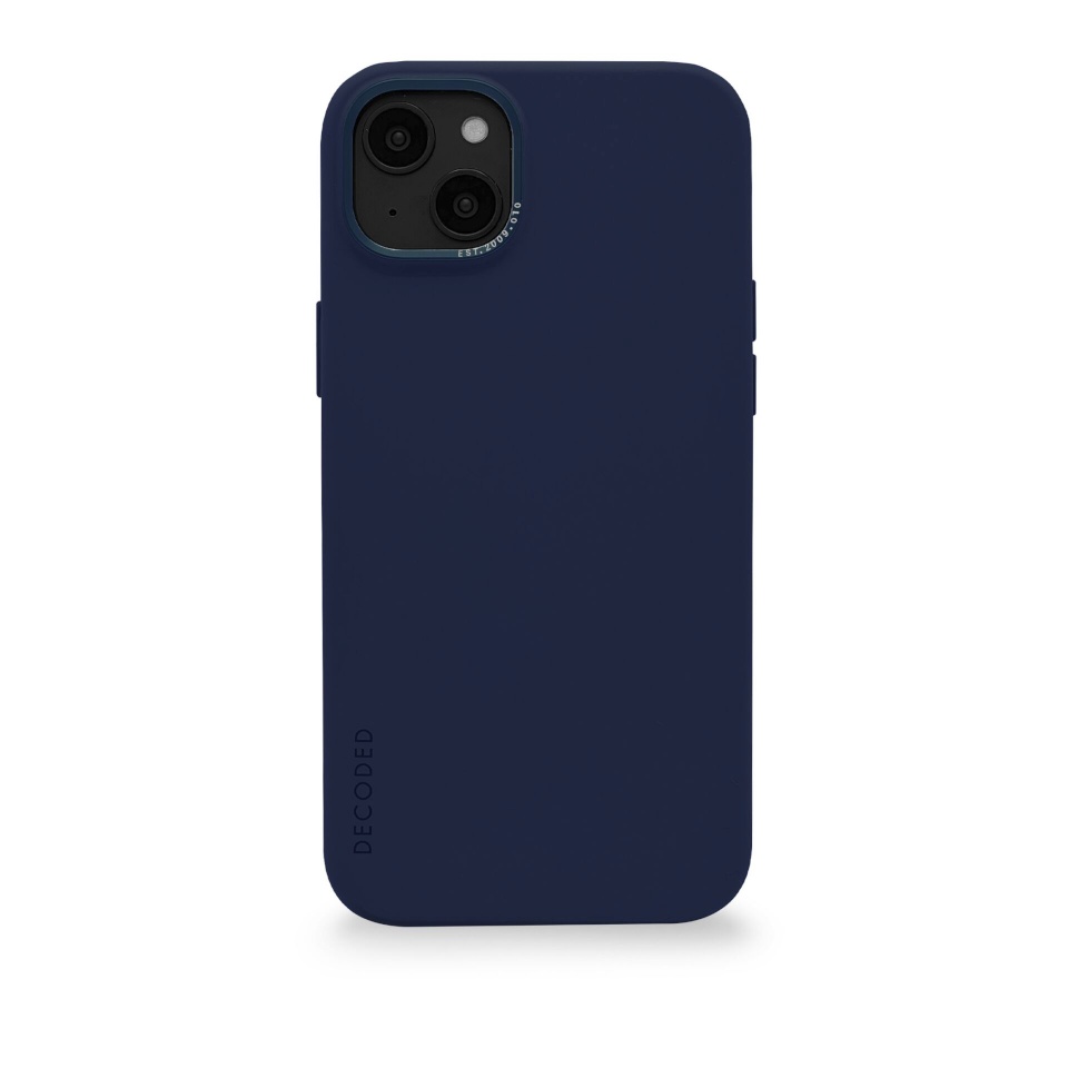 Decoded kaitsekest AntiMicrobial Silicone Backcover iP 14 Plus Navy Peony