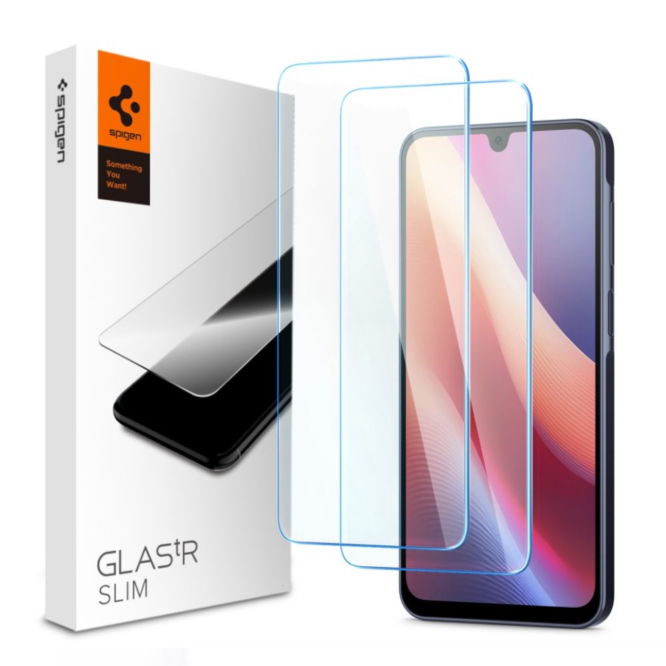Spigen kaitseklaas TEMPERED GLASS GLAS.TR SLIM 2-PACK GALAXY A16 4G / 5G / A26 5G / A17 4G / 5G CLEAR, läbipaistev