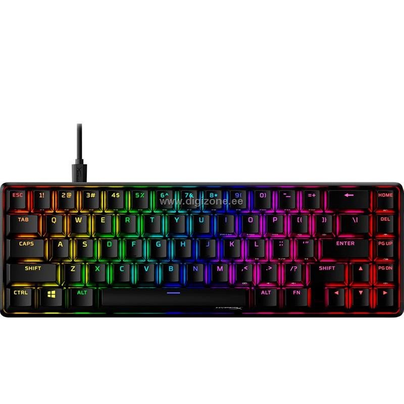 Hyperx klaviatuur Alloy Origins 65, Red Switch, RGB, US, must