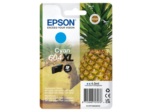 Epson tindikassett Epson 604 tsüaan XL T10H2