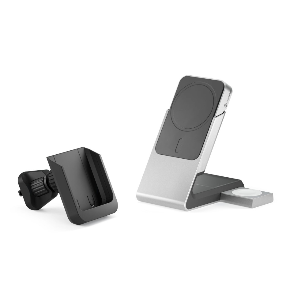 ALOGIC akupank Matrix+ Wireless 3-in-1 Ladestation MagSafe + Vent Mount