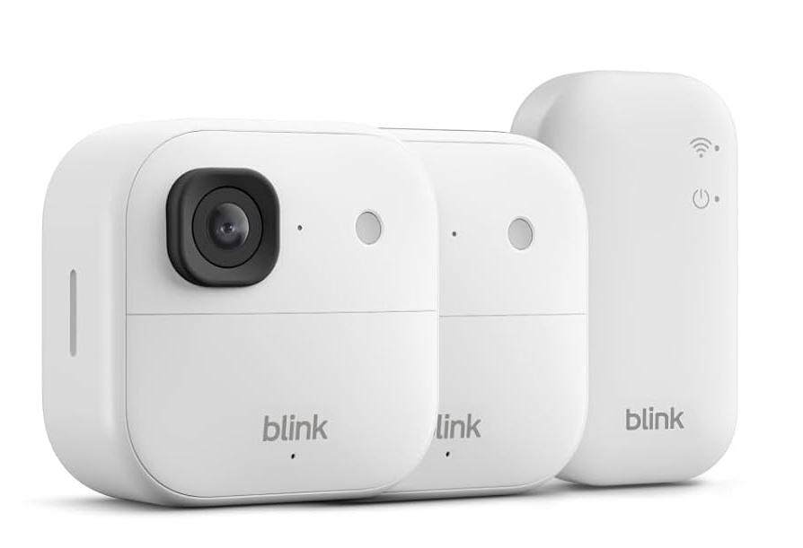 Amazon turvakaamera Blink Outdoor 2K+ with Sync Module (2 camera), valge