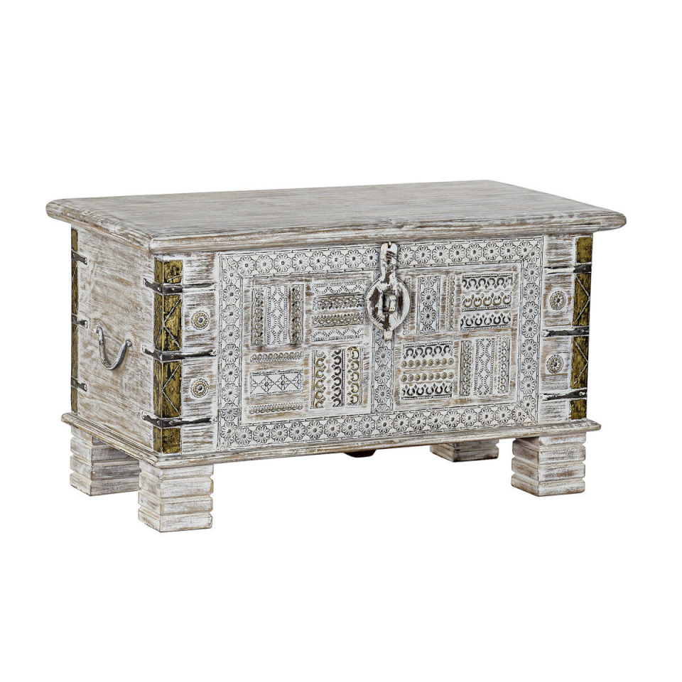 DKD Home Decor Laegas Metall Mangopuit (80x40x45cm)