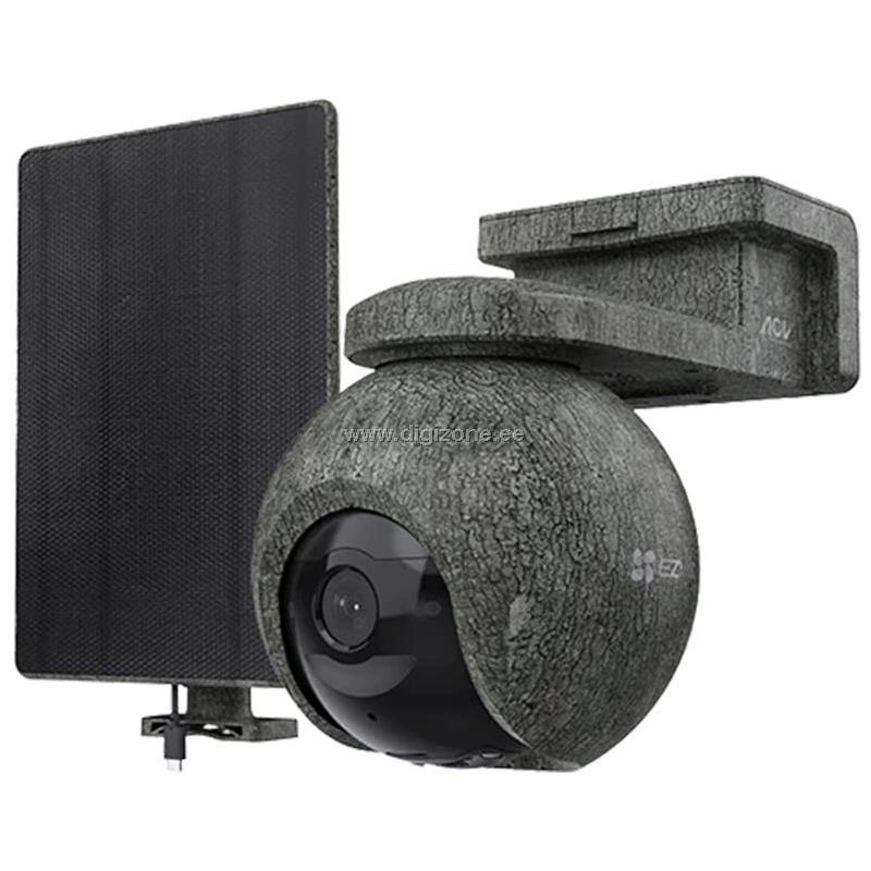 Ezviz turvakaamera CS-EB8/SP Ranger Battery-Powered Outdoor PT Camera Kit with Solar Panel (4G/LTE, WiFi 2.4GHz, 4K, 8MP, 4 mm, IP65)