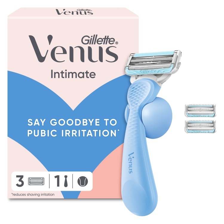 Gillette Venus Intimate raseerija, 3 Vahetustera