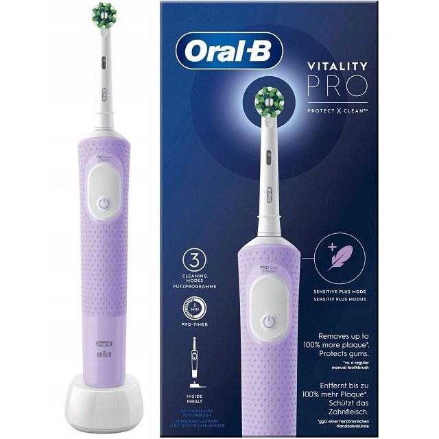 Braun elektriline hambahari D103 Oral-B Vitality Pro Electric Toothbrush, lilla