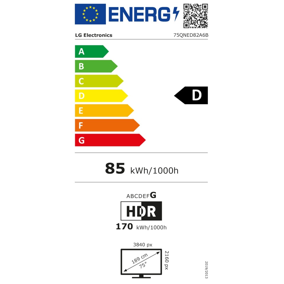 LG televiisor 75QNED82A6B