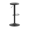 H4Y Baaritool FINCH D40xH82cm, tumehall samet, jalg: matt must metall