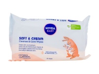 Nivea niisked salvrätikud Baby Soft & Cream Cleanse & Care Wipes 57tk, lastele